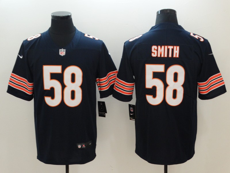 Men Chicago Bears #58 Smith Blue Nike Vapor Untouchable Limited Playe NFL Jerseys->chicago bears->NFL Jersey